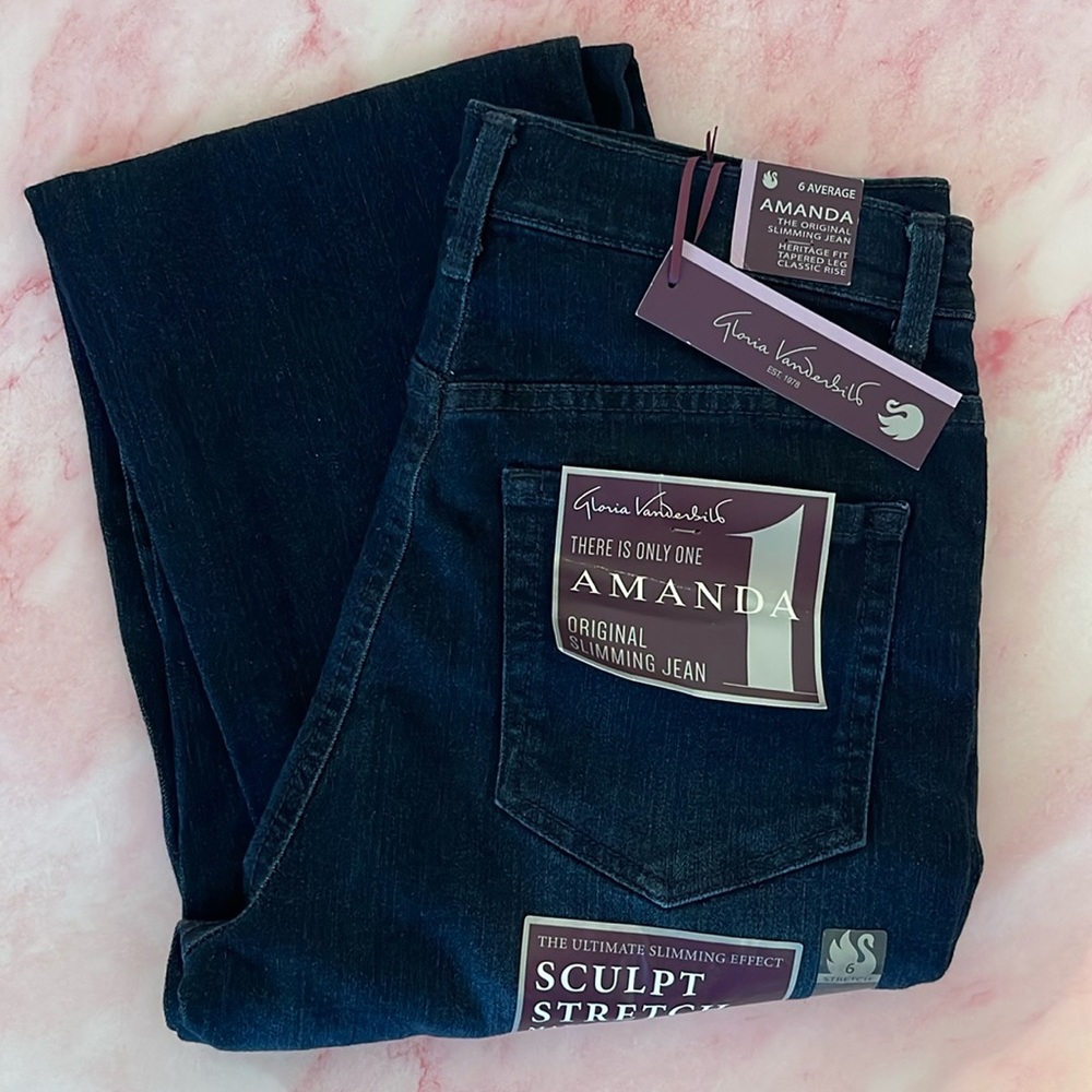 Gloria Vanderbilt Amanda Original Slimming Jean New with Tags